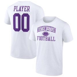 Men's - Northwestern Wildcats Fanatics Branded Customize NIL Gameday Tradition White College Football T-Shirt