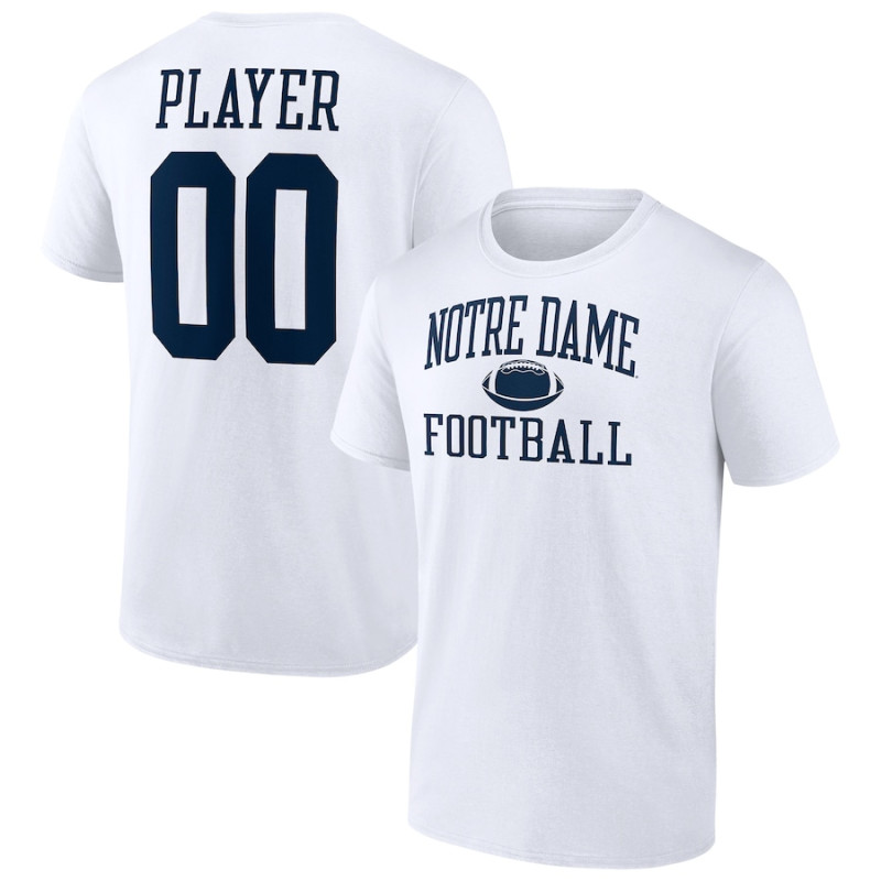 Men's - Notre Dame Fighting Irish Fanatics Branded Customize NIL Gameday Tradition White College Football T-Shirt Men's - Notre Dame Fighting Irish Fanatics Branded Customize NIL Gameday Tradition White College Football T-Shirt