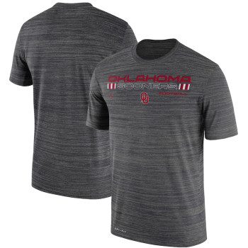 Men's - Oklahoma Sooners Nike Velocity Legend Performance Charcoal College Football T-Shirt
