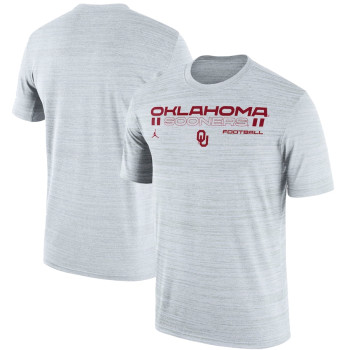 Men's - Oklahoma Sooners Nike Velocity Legend Performance White College Football T-Shirt