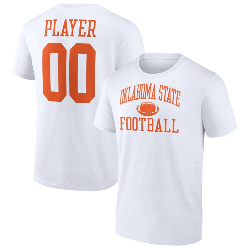 Men's - Oklahoma State Cowboys Fanatics Branded Customize NIL Gameday Tradition White College Football T-Shirt Men's - Oklahoma State Cowboys Fanatics Branded Customize NIL Gameday Tradition White College Football T-Shirt
