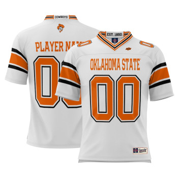 Men's - Oklahoma State Cowboys ProSphere NIL Customize White College Football Jersey