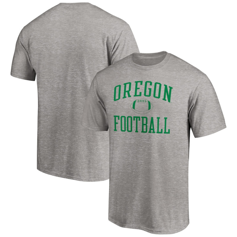 Men's - Oregon Ducks Fanatics Branded First Sprint Team Heathered Gray College Football T-Shirt Men's - Oregon Ducks Fanatics Branded First Sprint Team Heathered Gray College Football T-Shirt