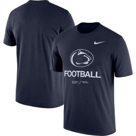 Men's - Penn State Nittany Lions Nike Legend Performance Heather Navy College Football T-Shirt