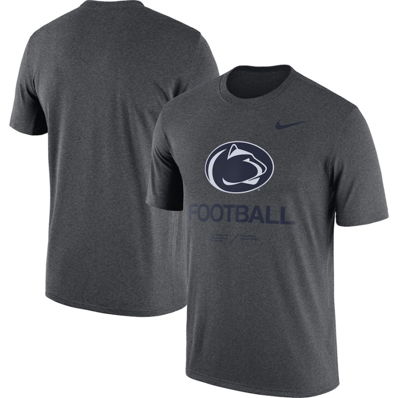 Men's - Penn State Nittany Lions Nike Team Legend Heathered Charcoal College Football T-Shirt Men's - Penn State Nittany Lions Nike Team Legend Heathered Charcoal College Football T-Shirt