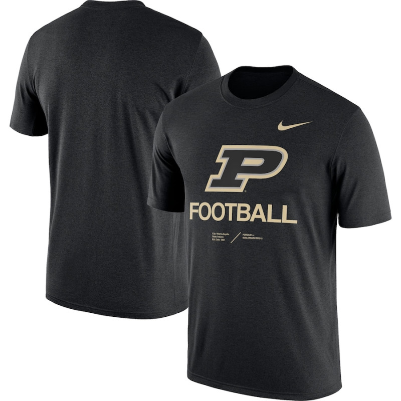 Men's - Purdue Boilermakers Nike Team Legend Heathered Black College Football T-Shirt Men's - Purdue Boilermakers Nike Team Legend Heathered Black College Football T-Shirt