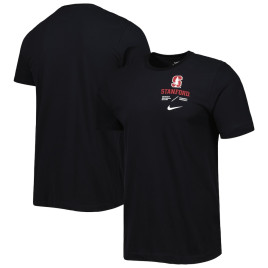 Men's - Stanford Cardinal Nike Team Practice Performance Black College Football T-Shirt
