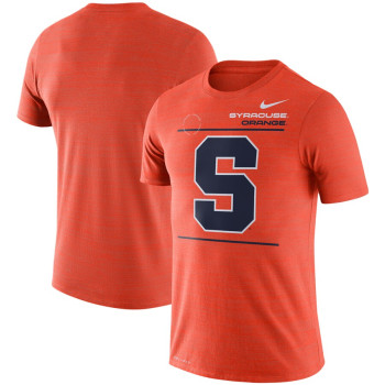 Men's - Syracuse Orange Nike 2021 Sideline Velocity Performance Orange College Football T-Shirt