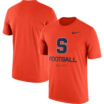 Men's - Syracuse Orange Nike Team Legend Heathered Orange College Football T-Shirt