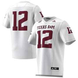 Men's - Texas A&M Aggies adidas Premier Strategy White College Football Jersey Men's - Texas A&M Aggies adidas Premier Strategy White College Football Jersey