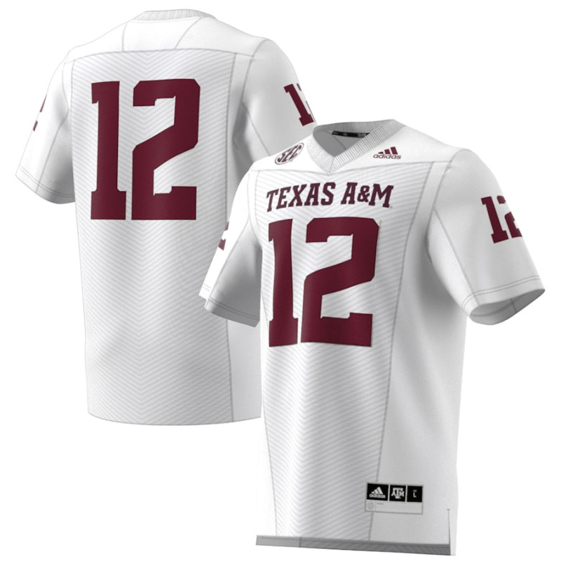 Men's - Texas A&M Aggies adidas Premier Strategy White College Football Jersey Men's - Texas A&M Aggies adidas Premier Strategy White College Football Jersey