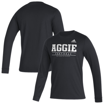 Men's - Texas A&M Aggies adidas Sideline Creator Practice AEROREADY Long Sleeve Black College Football T-Shirt Men's - Texas A&M Aggies adidas Sideline Creator Practice AEROREADY Long Sleeve Black College Football T-Shirt