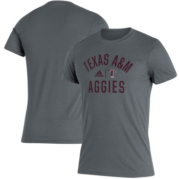 Men's - Texas A&M Aggies adidas Sideline Locker Heritage Heathered Gray College Football T-Shirt Men's - Texas A&M Aggies adidas Sideline Locker Heritage Heathered Gray College Football T-Shirt