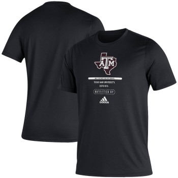 Men's - Texas A&M Aggies adidas Sideline Locker Tag Creator AEROREADY Black College Football T-Shirt Men's - Texas A&M Aggies adidas Sideline Locker Tag Creator AEROREADY Black College Football T-Shirt