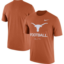 Men's - Texas Longhorns Nike Performance Team Legend Heathered Texas Orange College Football T-Shirt