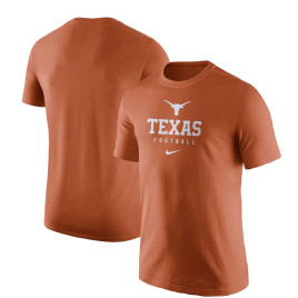 Men's - Texas Longhorns Nike Team Issue Performance Texas Orange College Football T-Shirt