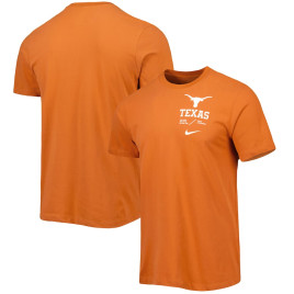 Men's - Texas Longhorns Nike Team Practice Performance Texas Orange College Football T-Shirt