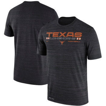Men's - Texas Longhorns Nike Velocity Legend Performance Black College Football T-Shirt