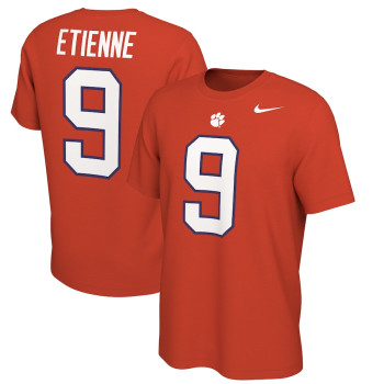 Men's - Travis Etienne Clemson Tigers Nike Alumni Name & Number Orange College Football T-Shirt