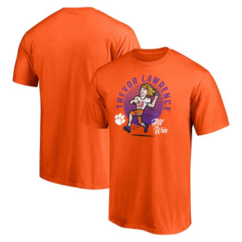 Men's - Trevor Lawrence Clemson Tigers Fanatics Branded Caricature Orange College Football T-Shirt