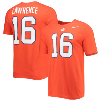 Men's - Trevor Lawrence Clemson Tigers Nike Alumni Name & Number Team Orange College Football T-Shirt