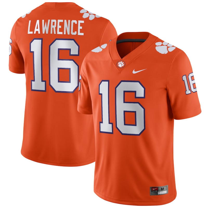 Men's - Trevor Lawrence Clemson Tigers Nike Player Game Orange College Football Jersey Men's - Trevor Lawrence Clemson Tigers Nike Player Game Orange College Football Jersey