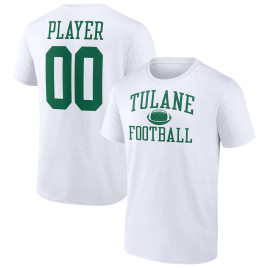 Men's - Tulane Green Wave Fanatics Branded Customize NIL Gameday Tradition White College Football T-Shirt