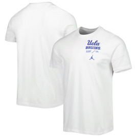 Men's - UCLA Bruins Jordan Brand Team Practice Performance White College Football T-Shirt