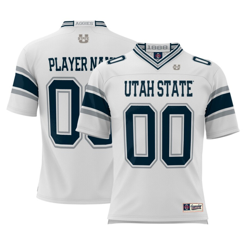 Youth Utah State Aggies ProSphere NIL Customize White College Football Jersey Youth Utah State Aggies ProSphere NIL Customize White College Football Jersey