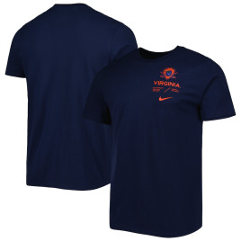 Men's - Virginia Cavaliers Nike Team Practice Performance Navy College Football T-Shirt