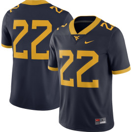 Men's - West Virginia Mountaineers Nike #22 Home Game Navy College Football Jersey