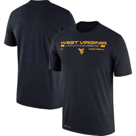 Men's - West Virginia Mountaineers Nike Team Velocity Legend Performance Navy College Football T-Shirt Men's - West Virginia Mountaineers Nike Team Velocity Legend Performance Navy College Football T-Shirt