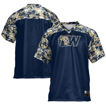 Men's - Wingate University Bulldogs Navy College Football Jersey