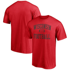 Men's - Wisconsin Badgers Fanatics Branded First Sprint Team Red College Football T-Shirt Men's - Wisconsin Badgers Fanatics Branded First Sprint Team Red College Football T-Shirt